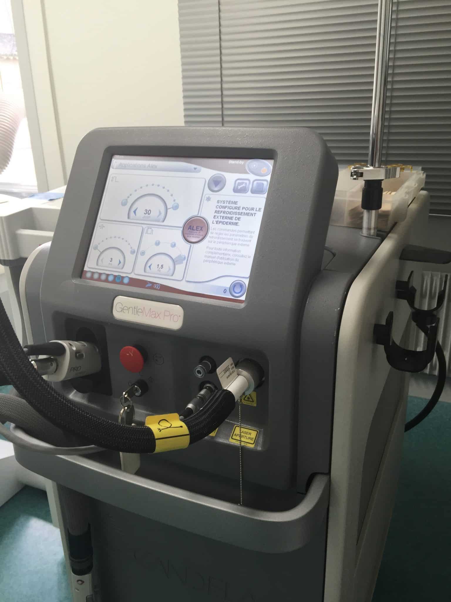 Laser épilatoire alexandrite YAG